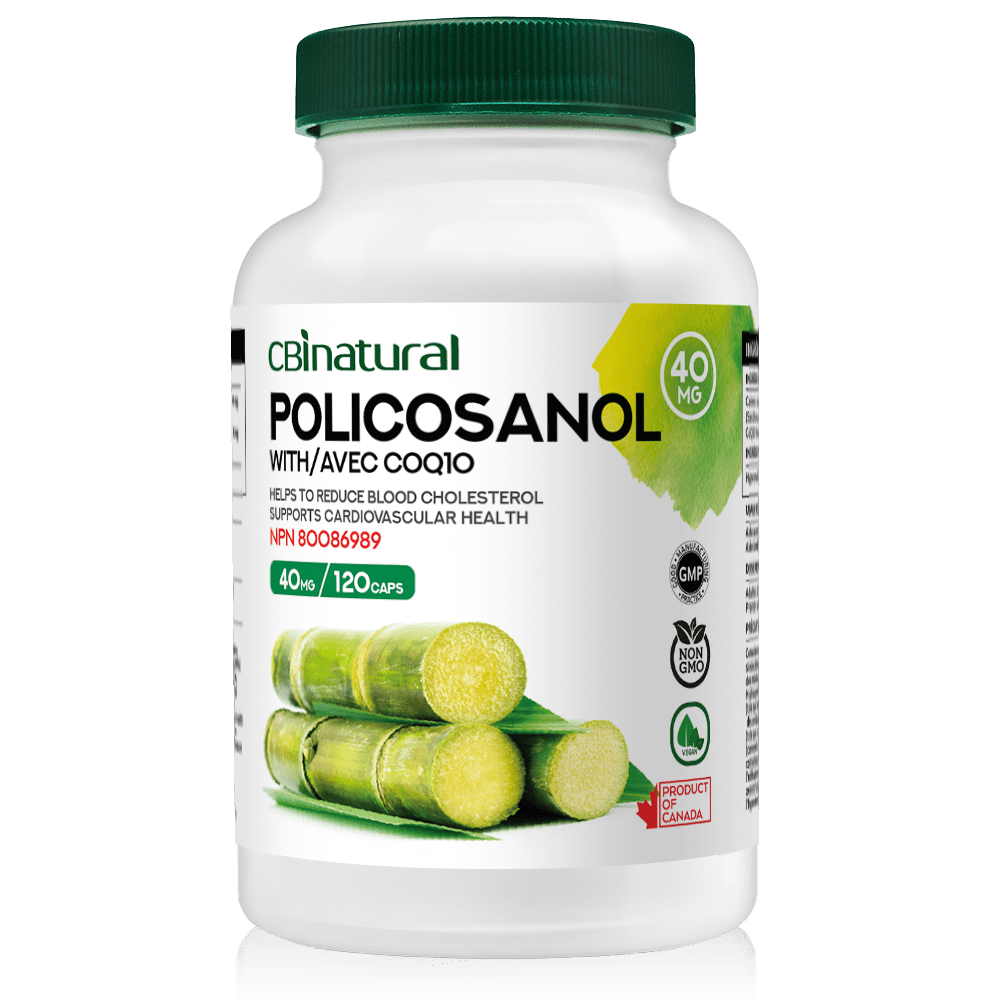 Policosanol 40mg with CoQ10 30mg 120 Veg Capsules