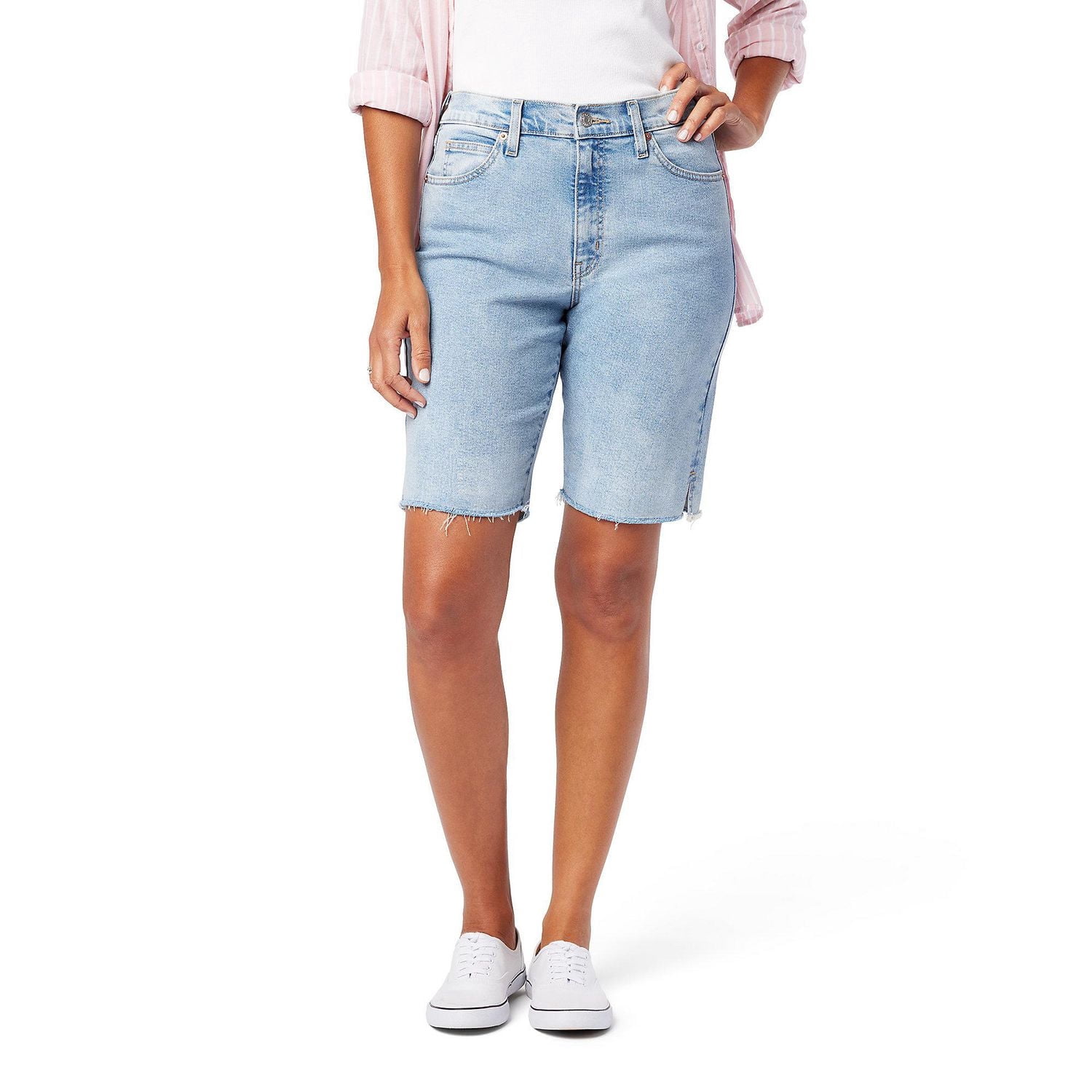 Levi Strauss Signature.MD Bermuda taille haute d’époque pour femme