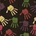 thumbnail image 1 of Ahgly Company Machine Washable Indoor Square Transitional Red Brown Area Rugs, 7' Square, 1 of 7