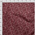 thumbnail image 4 of oneOone Tissu en Velours Rouge Tissu Abstrait pour Couture Tissu d'Artisanat Imprimé au Mètre 58 Pouces de Large, 4 of 4