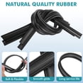 thumbnail image 3 of OULII Wiper Blades Refills Insert Rubber Strips For Boneless Windshield Wipers Easy Installation Fits Cars, 3 of 8