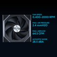 thumbnail image 3 of Lian Li UNI Fan SL - Wireless 120 - Triple Pack - ARGB PC Case Fan - 2.4 GHz Wireless Signal for RGB & Fans Control - Customizable Lighting Effects - Controller Included & Req, 3 of 7