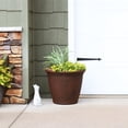 thumbnail image 2 of Sunnydaze Weather-Resistant Double-Walled Anjelica Outdoor Flower Pot Planter - 24" - Rust Finish, 2 of 10