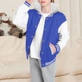 thumbnail image 2 of GDREDA Boys Coat & Jacket Child Boys Girls Autumn Spring Long Sleeved Color Block Baseball Hooded Coat Top Clothes for Kids Stylish and Comfortable Outerwear, 2 of 6