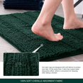 thumbnail image 4 of CHUN YI Anti-slip Bathroom Mat Absorbent Plush Polyester, 20"x32", Green, 4 of 6