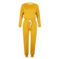 thumbnail image 4 of FAIWAD Ensemble 2 Pcs pour Femme Chandail à Manches Longues à Col Rond et Pantalon de Jogging Long Survêtement Décontracté, 4 of 5