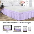 thumbnail image 2 of SGI Bedding 18 Inch Wrap Around Bed Skirt | Microfiber Bed Skirt | Fade Resistant, Wrinkle Free, Anti-static, Decorative, Extra Storage Space, Clutter-Free | Olympic Queen, Lilac, 2 of 6