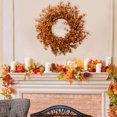 thumbnail image 5 of Orange Halloween And Thanksgiving Simulation Green Plant Door Garlands Festival Decorations Plastic Small Flower Window Display Props, 5 of 5