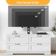 thumbnail image 3 of EDTara Console Multimédia avec 4 Tiroirs, Meuble Télé avec Support à Hauteur Réglable pour Téléviseurs de 32–80 Pouces, 3 of 8