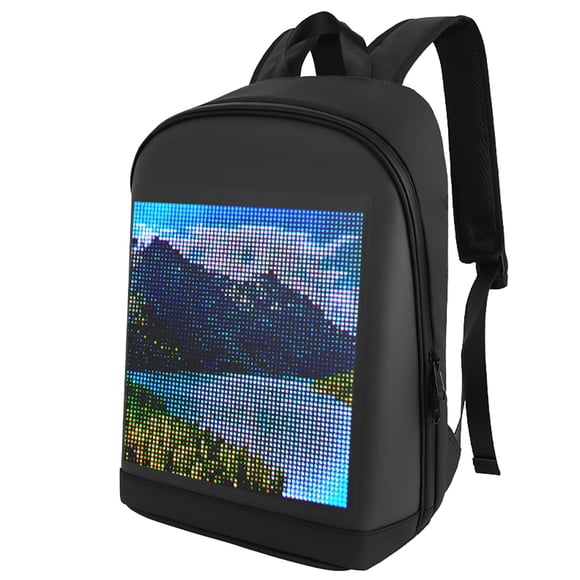 Homgeek Sac à Dos Personnalisable à Écran Couleur LED Sac de Voyage Sac d'École pour Hommes Femmes Étudiants Universitaires