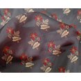 thumbnail image 4 of oneOone Silk Tabby Fabric Leaves & Floral Block Decor Fabric Printed BTY 42 Inch Wide, 4 of 4