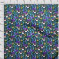 thumbnail image 4 of oneOone Polyester Spandex Teal Green Fabric Abstracts Craft Projects Decor Fabric Printed By The Yard 56 Inch Wide, 4 of 5