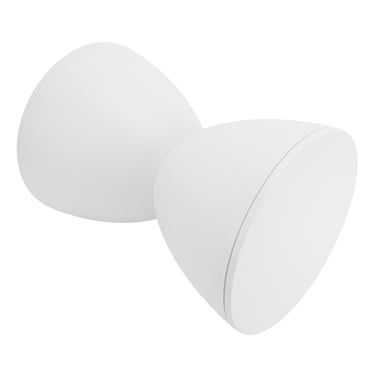 Hourglass Shaped Stool, Sturdy Hourglass Stool Waterproof Prevent Bumps For Bathroom White