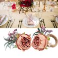 thumbnail image 3 of Sonew 2Pcs Innovative Napkin Buckle Simulation Flower Napkin loop Holder for Hotel Restaurant,Napkin Supplies, 3 of 8