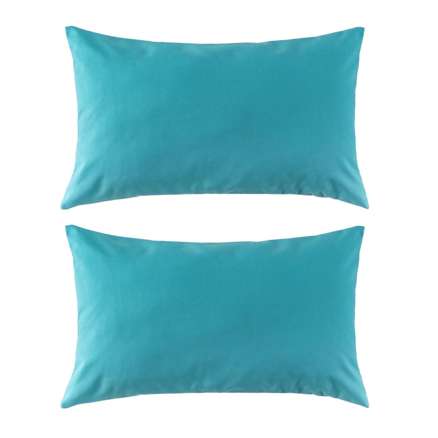 Outdoor Lumbar Cushion 12x20in - Aqua (2 Pack)