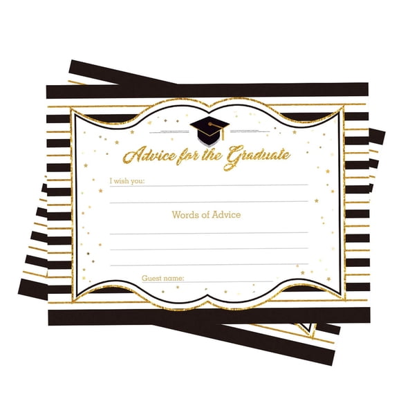 Omgouue Graduation Party Advice Wishes Cards,Grad Congrats Supplies for Class of 2026 College High School University 52Ct