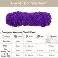 thumbnail image 4 of Unique Bargains Fil Chenille en Velours Polyester Violet, 3 Écheveaux, 4 of 7