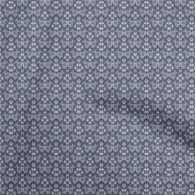 oneOone Viscose Jersey Dark Blue Fabric Texture Craft Projects Decor Fabric Printed By The Yard 60 Inch Wide