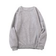 thumbnail image 1 of Blouse Chandail à Manches Longues pour Femmes, Couleur Unie, Coupe Ample, Col Rond, 1 of 9