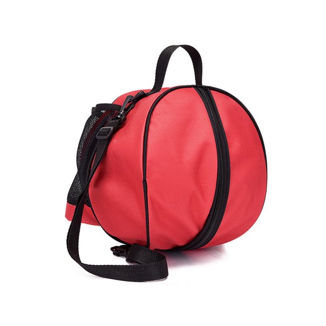Dalazy Basketball Backpack Adjustable Strap Football Bag Training Pocket Oxford Cloth Soccer Water Bottle Compartment Knapsack Red