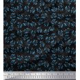 thumbnail image 1 of Soimoi Poly Georgette Fabric Artistic Leaves Decor Fabric Printed Yard 52 Inch Wide, 1 of 1