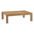 thumbnail image 1 of Modway Upland Solid Teak Wood Outdoor Patio Coffee Table in Natural, 1 of 4