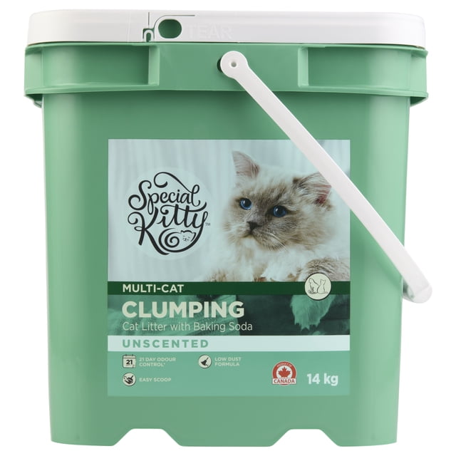 Special Kitty Litière pour Chats Agglomérante Non Parfumée 14kg