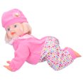 thumbnail image 3 of Electric Crawling Baby Doll, Battery Powered Multi-Functional Electric Intelligent Doll, With Interactive Function For Kids Educational Toy Girl Birthday Gift 10in S Girl,10in S, 3 of 8