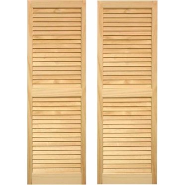 Exterior Louvered Shutters 15 x 59 in.