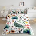 thumbnail image 2 of YST Kawaii Peacock Comforter Set, Mushroom Floral, Queen, 2 of 6