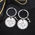 thumbnail image 2 of CHUANK Clearance To My Daughter Message Keychain Stainless Steel Initial Last Name 26 Letter Family Inspirational Keychain Gift, 2 of 2