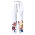 thumbnail image 1 of LEEy-world Cadeaux pour Femmes Pantalons de Survêtement d'Hiver Taille Haute pour Femmes à Cordon de Serrage Jogger Pantalons de Survêtement Bas Resserré Pantalons d'Entraînement Rouge,G, 1 of 3