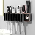 thumbnail image 1 of LSLJS Toothbrush Holders for Bathrooms, Toothbrush Holder Wall Mounted with Toothpaste Dispenser,With Toothbrush Cup,Tray Bathroom Toothbrush Toothpaste Dispenser, Toothbrush Holder, 1 of 8
