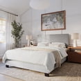 thumbnail image 4 of CorLiving Celeste Modern Upholstered Adult Queen Bed Frame with Headboard, Box Spring Required, 4 of 6