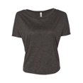 thumbnail image 2 of Bella Women's Cutout Back Flowy T-Shirt, Dark Grey M, 2 of 2