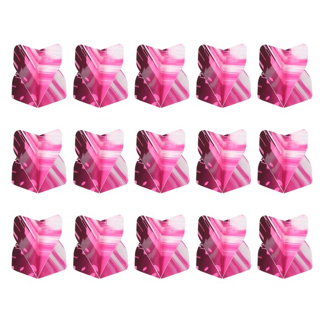 Unique Bargains Fléchettes Standard, Lot de 15 Vols Motif Rayé Épais, Rose