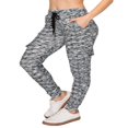 thumbnail image 1 of CHOK Pantalon Cargo Jogger Décontracté Super Doux pour Femmes Noir G, 1 of 6