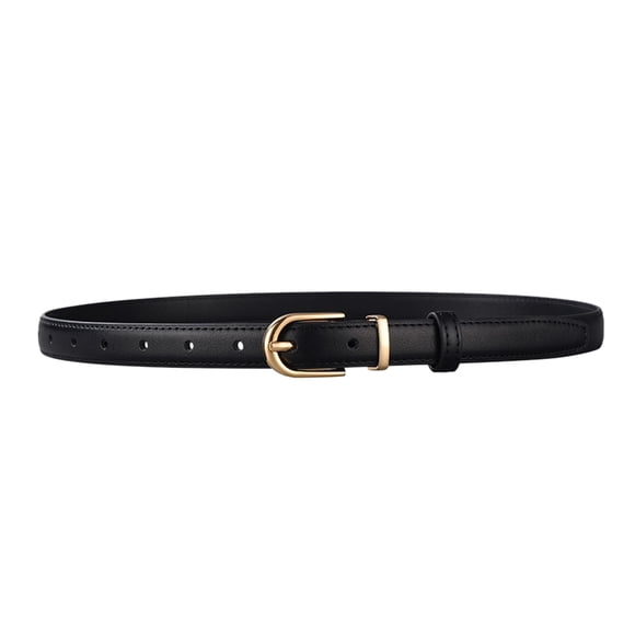 Belt Women Thin Belt Skinny Belt Suitable for Jeans and Dress with Gold Alloy Buckle for Modern Accessories