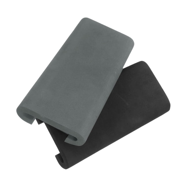 Almencla 2 Pieces Dragon Boat Cushions Paddle Seats for Outdoor Rowing Machine Garage Black and Grey