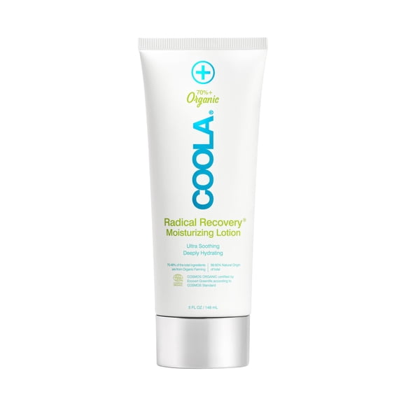 Coola Lotion Corporelle Biologique de Récupération des Radicaux après le Soleil, Comprend de l'Aloès, de l'Agave et de l'Huile de Lavande pour Soulager les Coups de Soleil, 5 Fl Oz