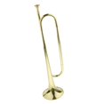 thumbnail image 2 of TISHITA B Flat Bugle Cavalry Trumpet with Flag Gloves for Band Primary and Middle, 2 of 8