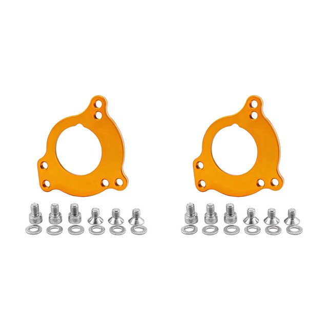 Maoww Bike Adapter Plate Chain Guide Aluminum Alloy Conversion Replacement Parts Biking Portable Repairing Accessory Gold 2Set