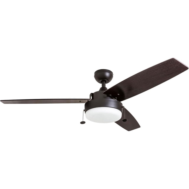 Prominence Home Statham 52" Indoor LED Ceiling Fan with Pull Chain, Nickel