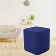 thumbnail image 3 of Housses Extensibles pour Repose-Pieds Carrés, Housse Décorative pour Pouf, Protecteur Bleu Foncé, 3 of 7