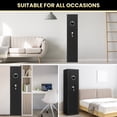 thumbnail image 3 of Kavey 4-5 Long Gun Safes for Home,Biometric Fingerprint Gun Safe for Pistols, Long Metal Gun Safe with Adjustable Support Frame, Pistols Rack, Ammo Storage Shelf and Pistol Bag, 3 of 9