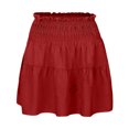 thumbnail image 3 of Women's High Waist A Line Mini Skirt - Flowy Pleated Ruffles, Cute Style for Summer Dating - S-XXL Sizes, 3 of 4