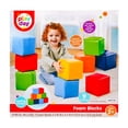 thumbnail image 3 of Play Day Foam Blocks, Soft Faux Leather Play Blocks for Kids 2+, 9 Pieces, 3 of 4