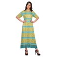 thumbnail image 1 of Moomaya Kurti Longue Imprimée Tenue d'Été Tunique Ligne A pour Femmes, 1 of 5