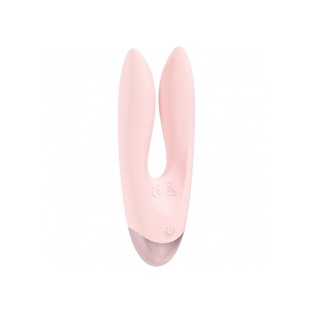 Loveline Amour 10 Function Dual Motor Silicone Rechargeable Vibrator - Pink