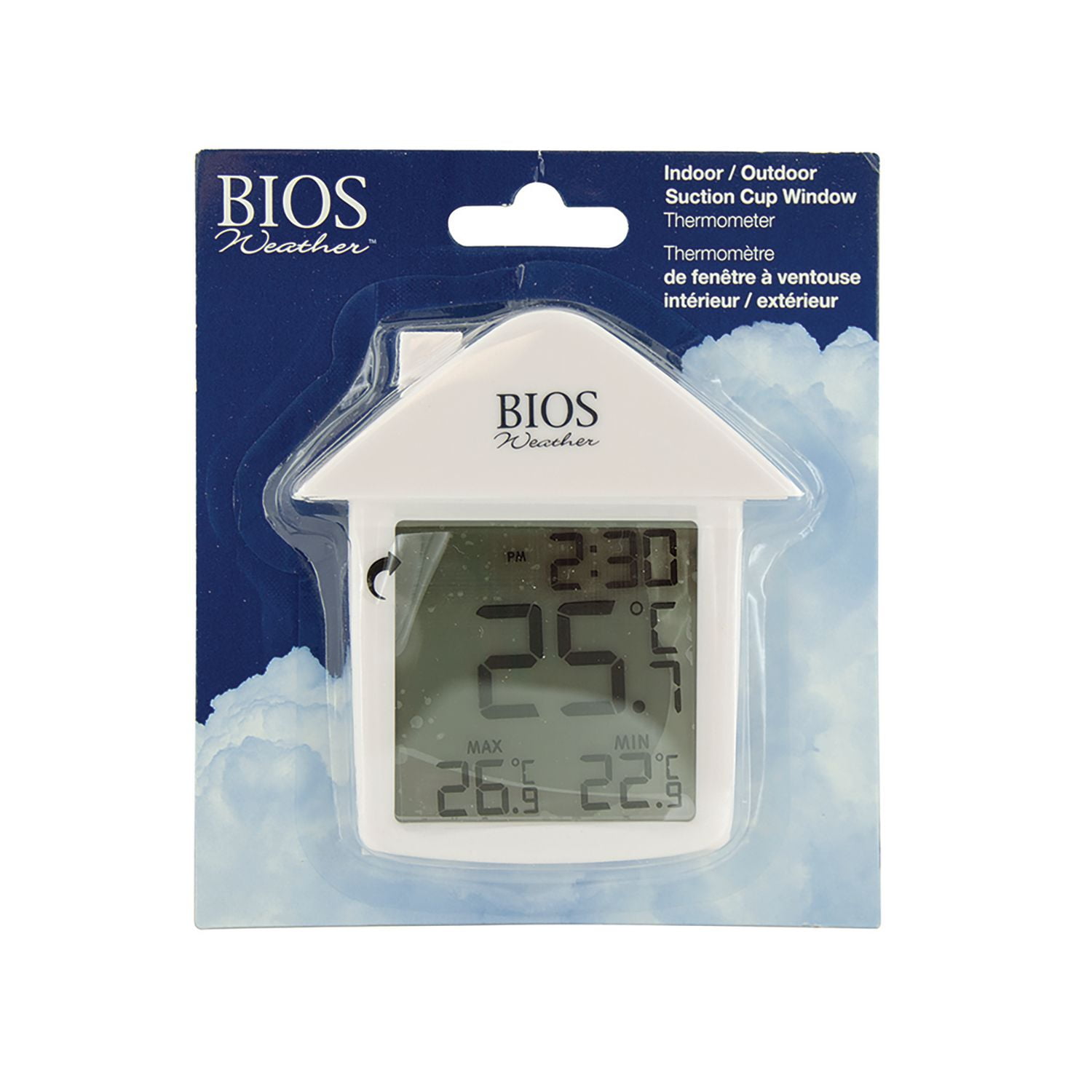 BIOS Weather Thermomètre numérique avec ventouse